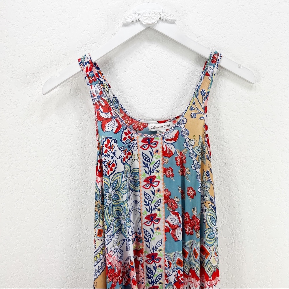 Coldwater Creek Dancing Dreams Patchwork Dress Em… - image 3